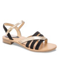Sandales plates BARBRA NOIR 30